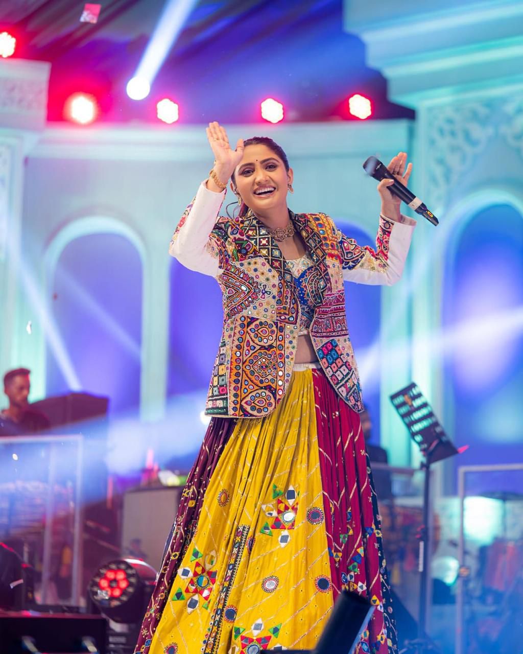 Mandira Moods With Koti Navratri Lehenga Choli
