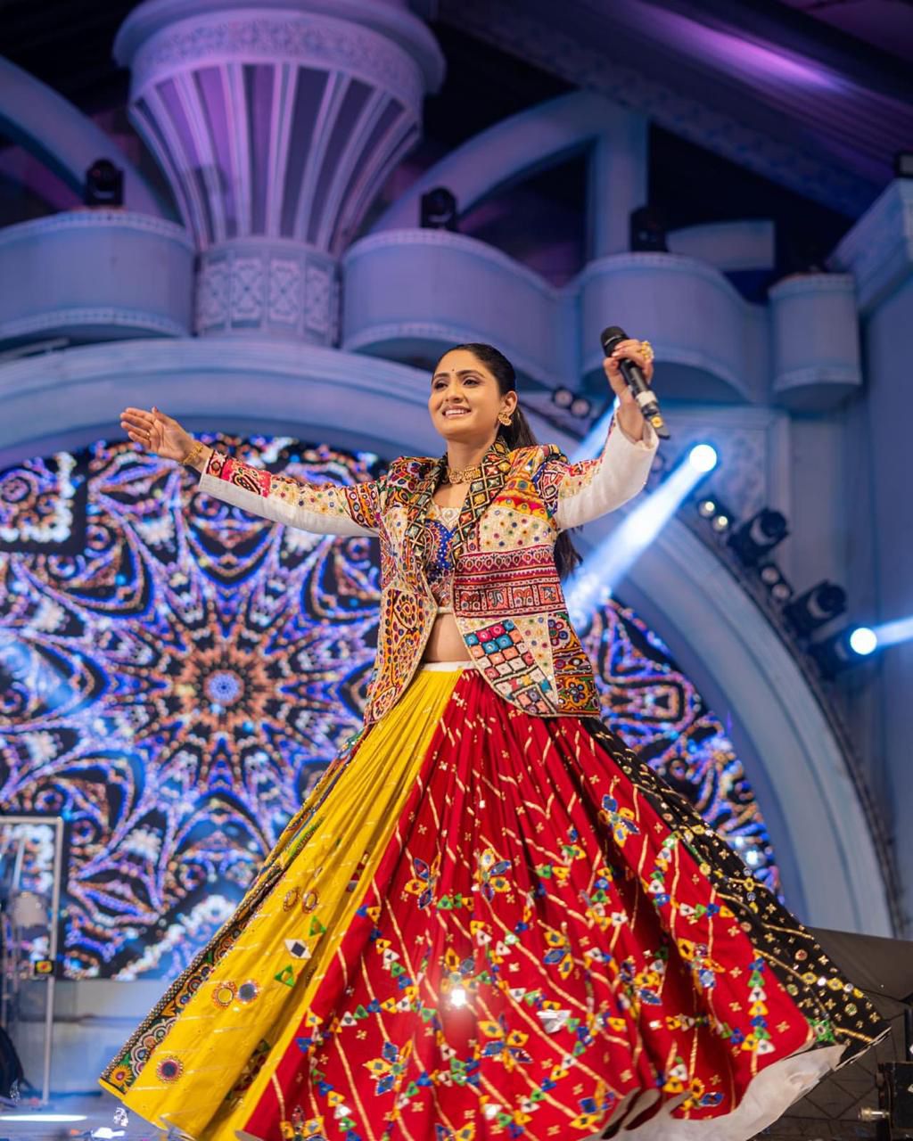 Mandira Moods With Koti Navratri Lehenga Choli