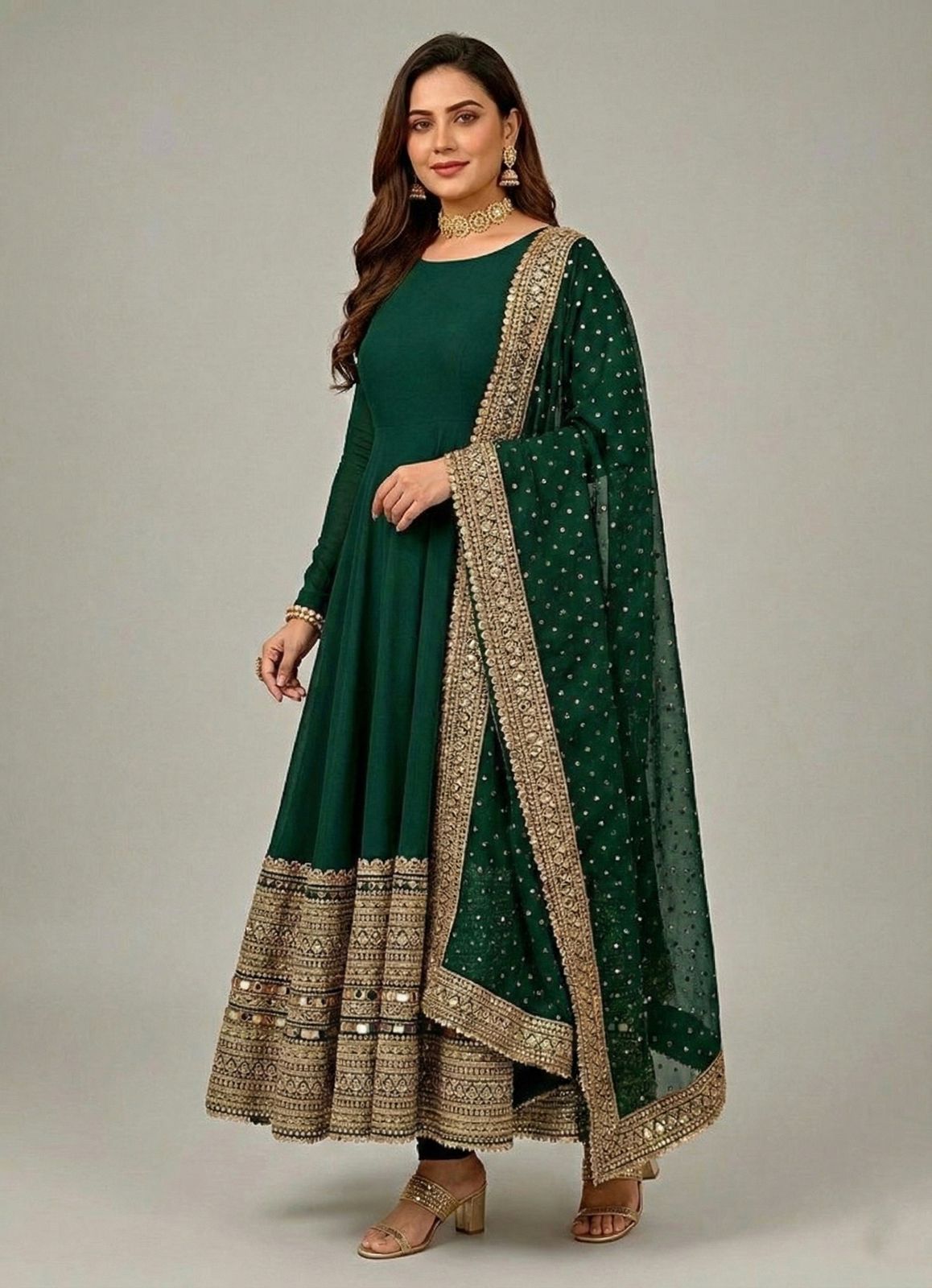 Aditi Rao Hydari Gown With Dupatta
