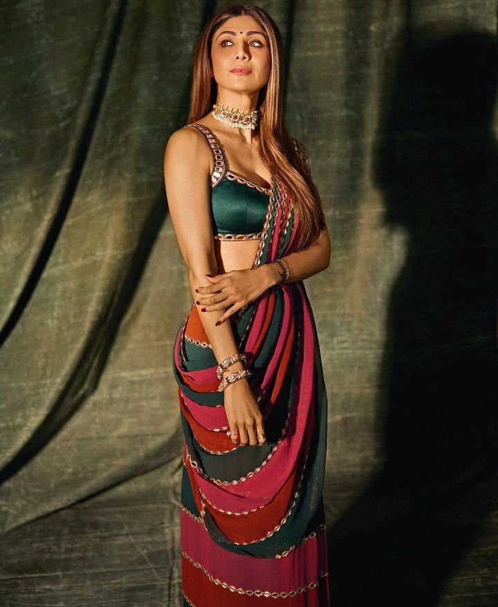 Shilpa Shetty Ready To wear Azra Aesthete Saree