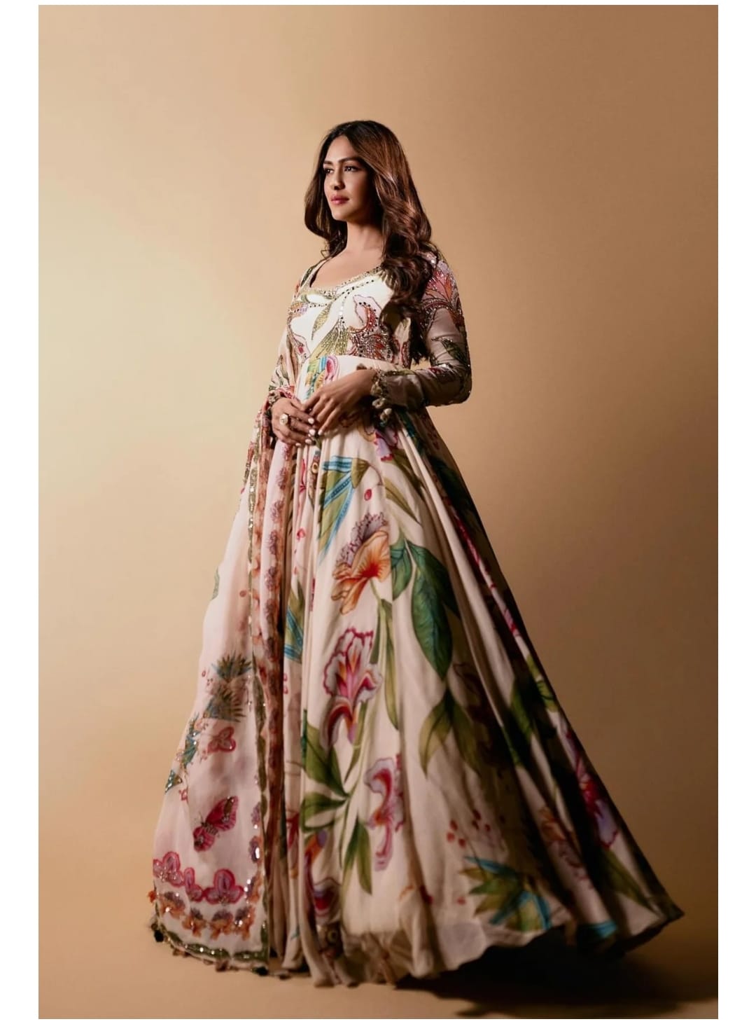 Sitara Oorja Gown With Dupatta