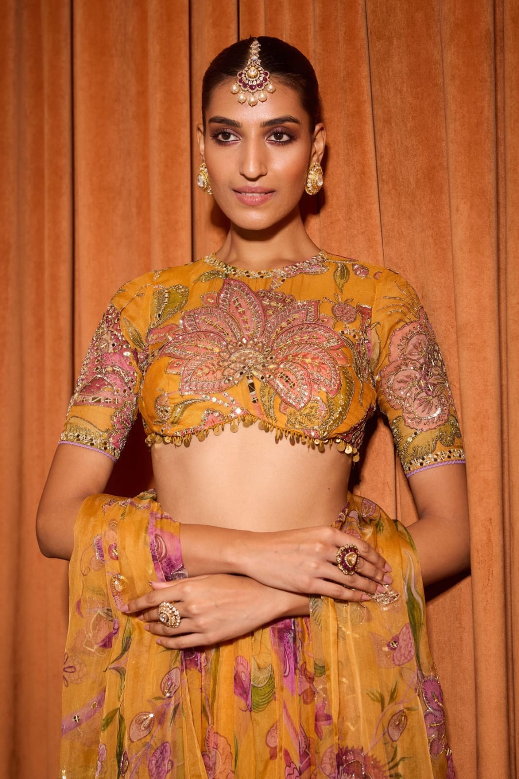 Peeli Prerna Lehenga Choli