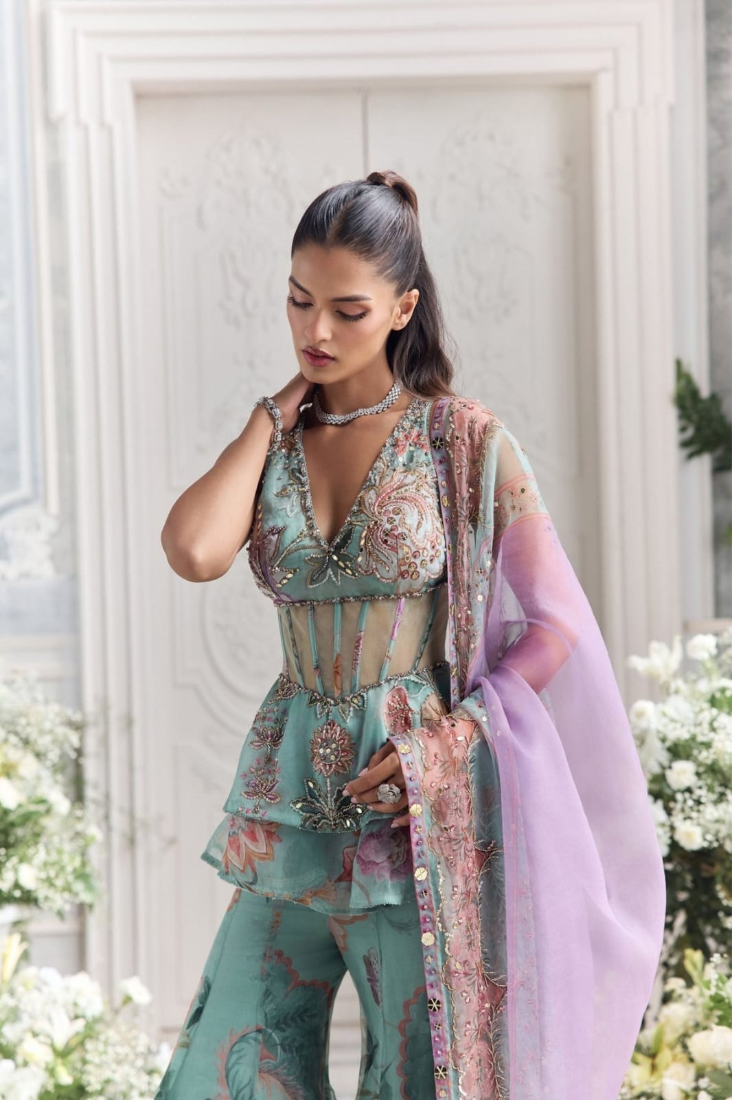 Sutr & Style Sharara Set