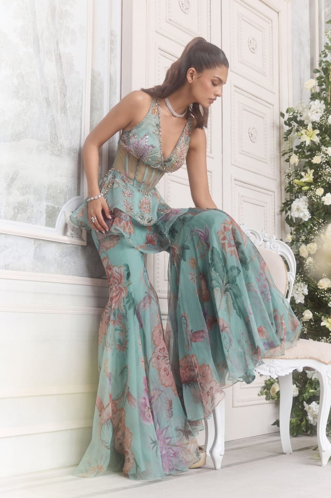 Sutr & Style Sharara Set