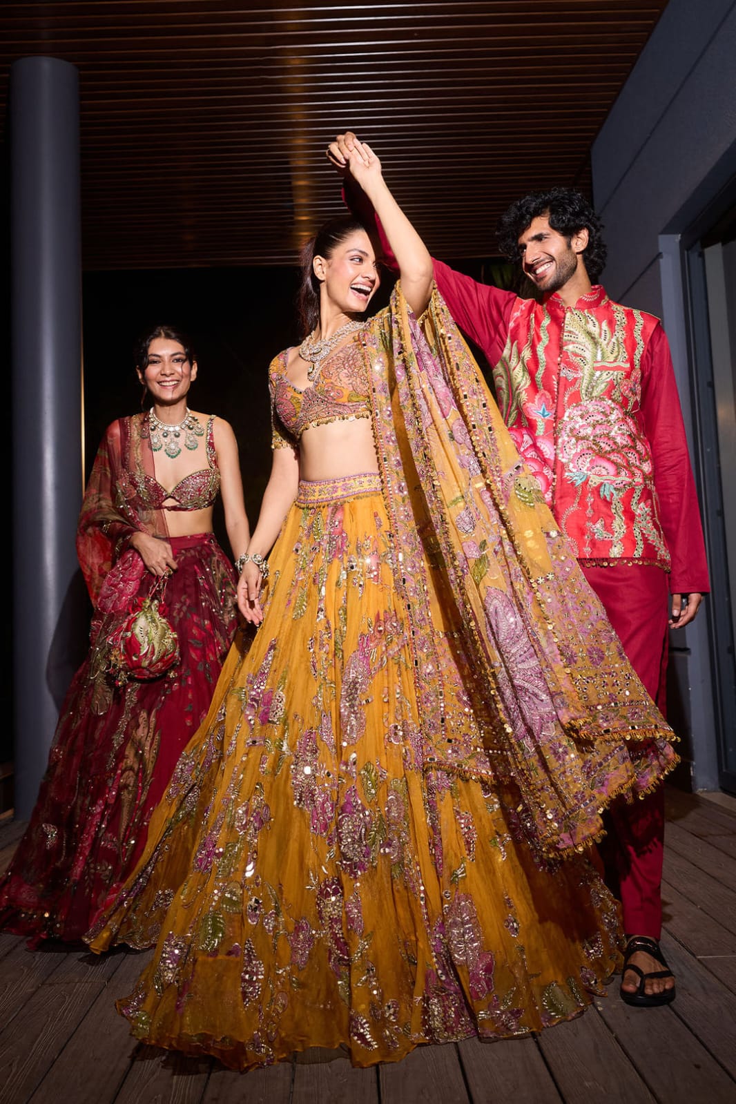 Peeli Prerna Lehenga Choli