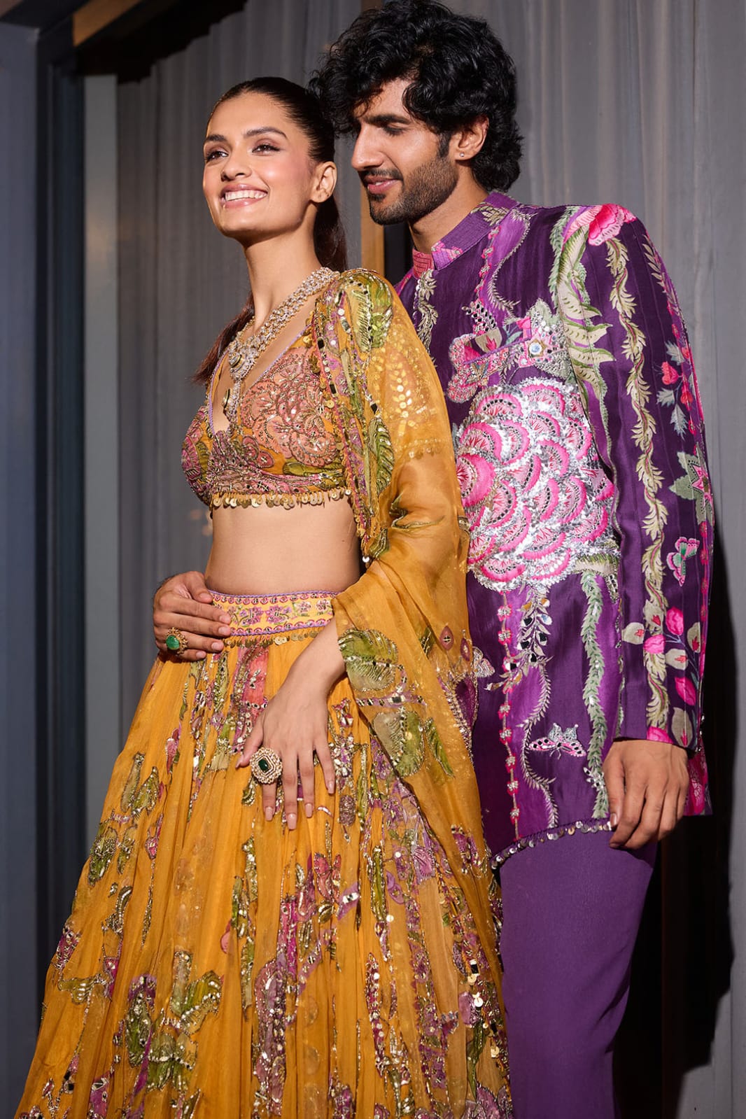 Peeli Prerna Lehenga Choli