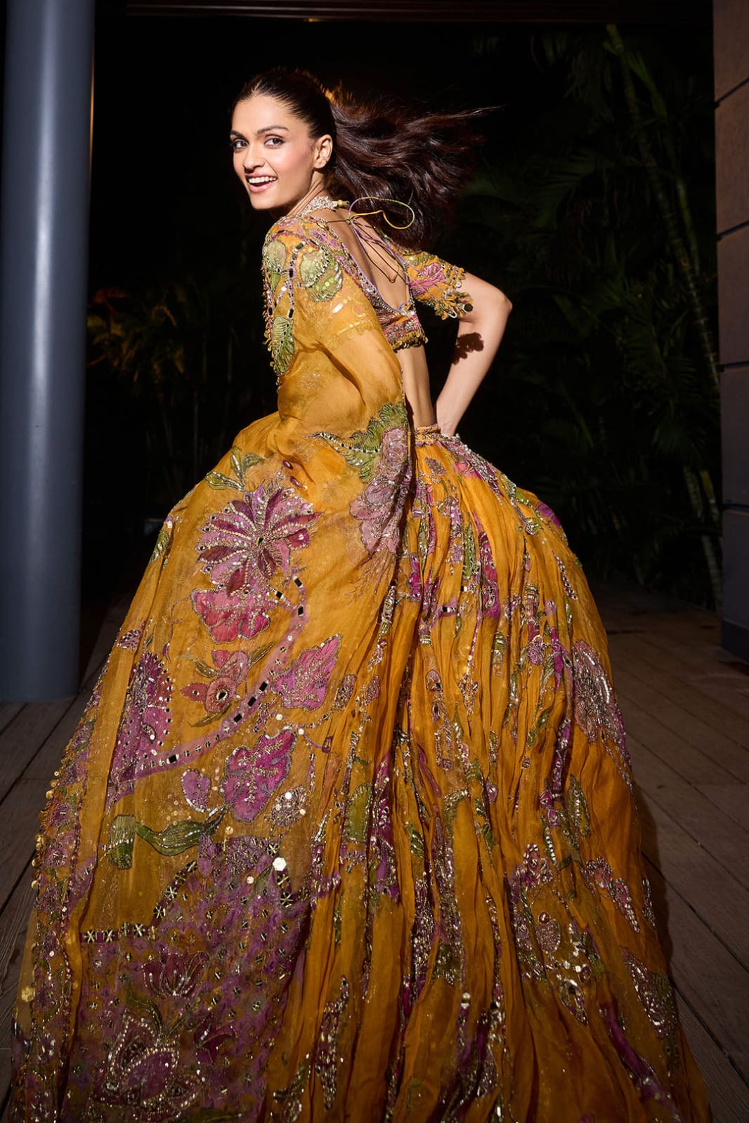 Peeli Prerna Lehenga Choli