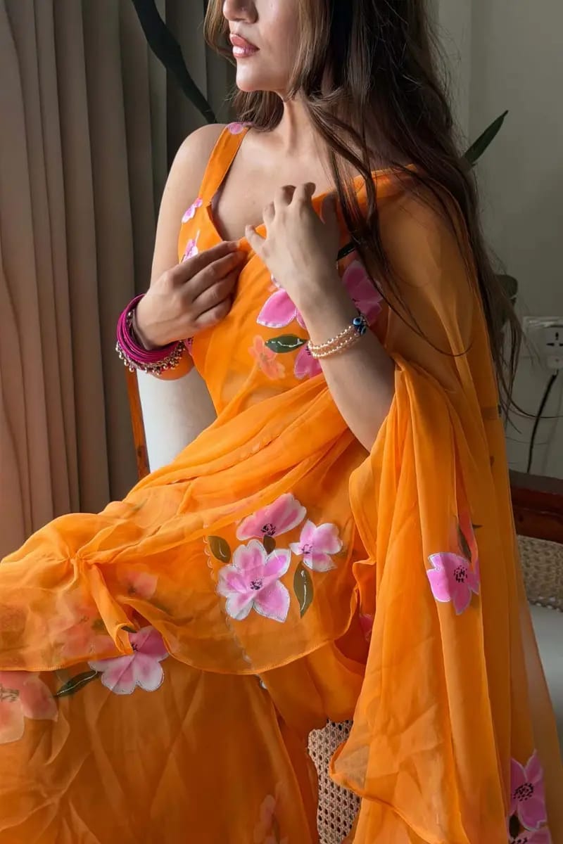 Noorani Threads Lehenga Saree