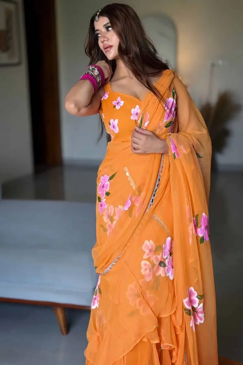 Noorani Threads Lehenga Saree