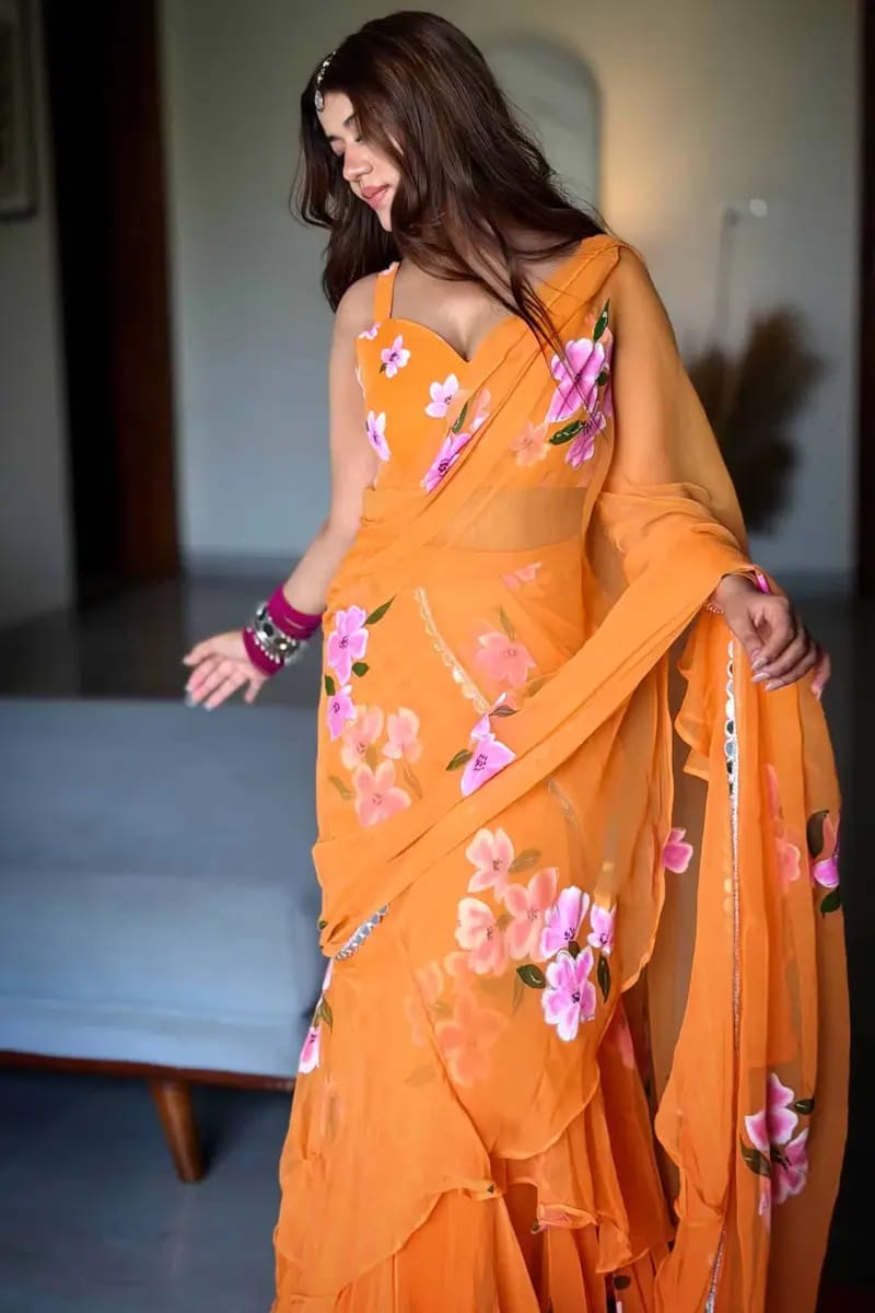 Noorani Threads Lehenga Saree