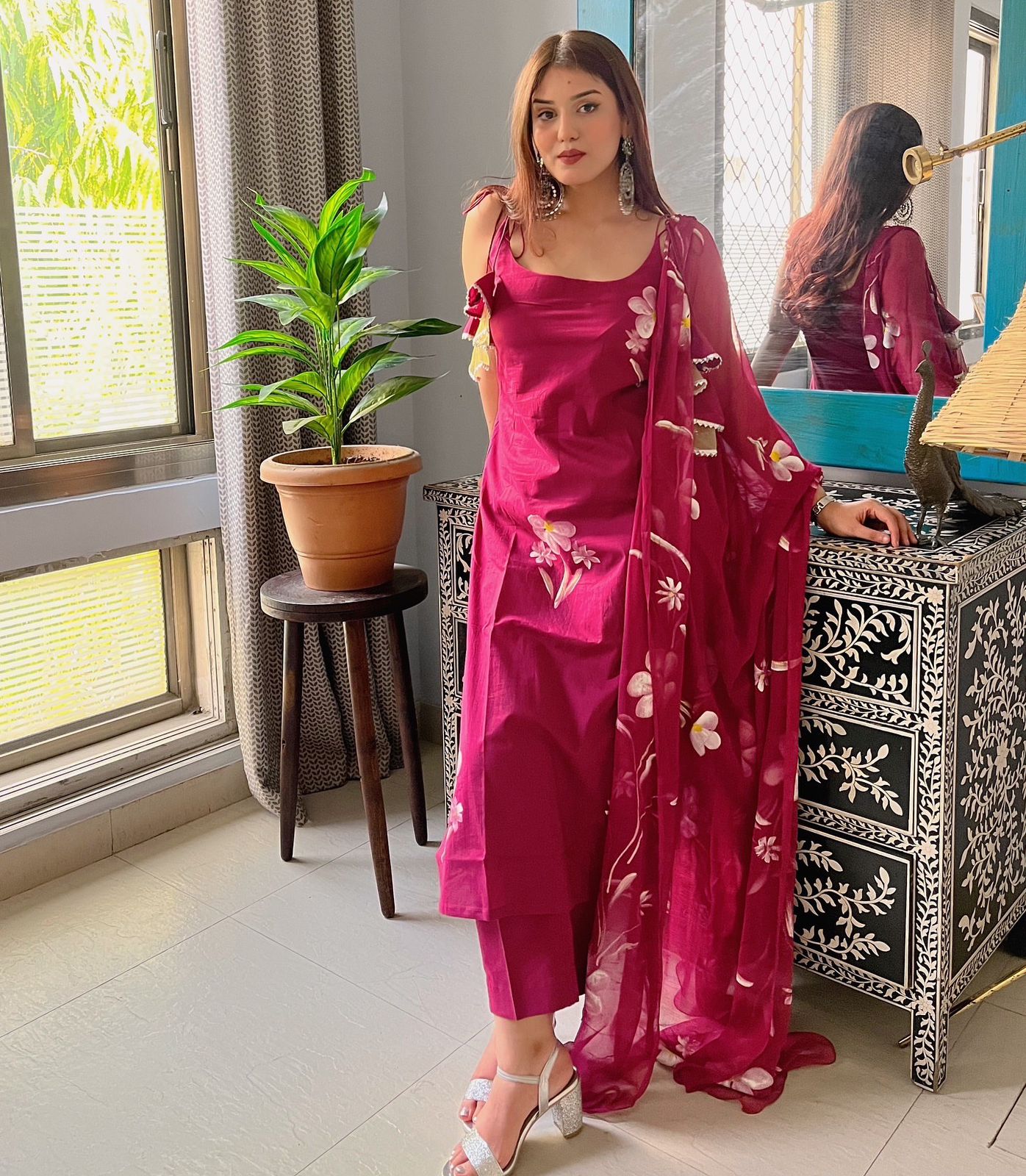 Petal Grace Handpainted Salwar Suit