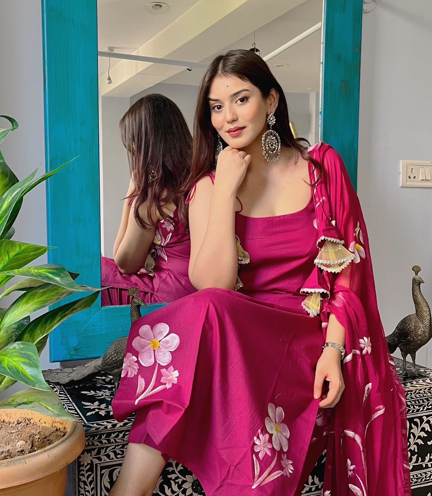 Petal Grace Handpainted Salwar Suit