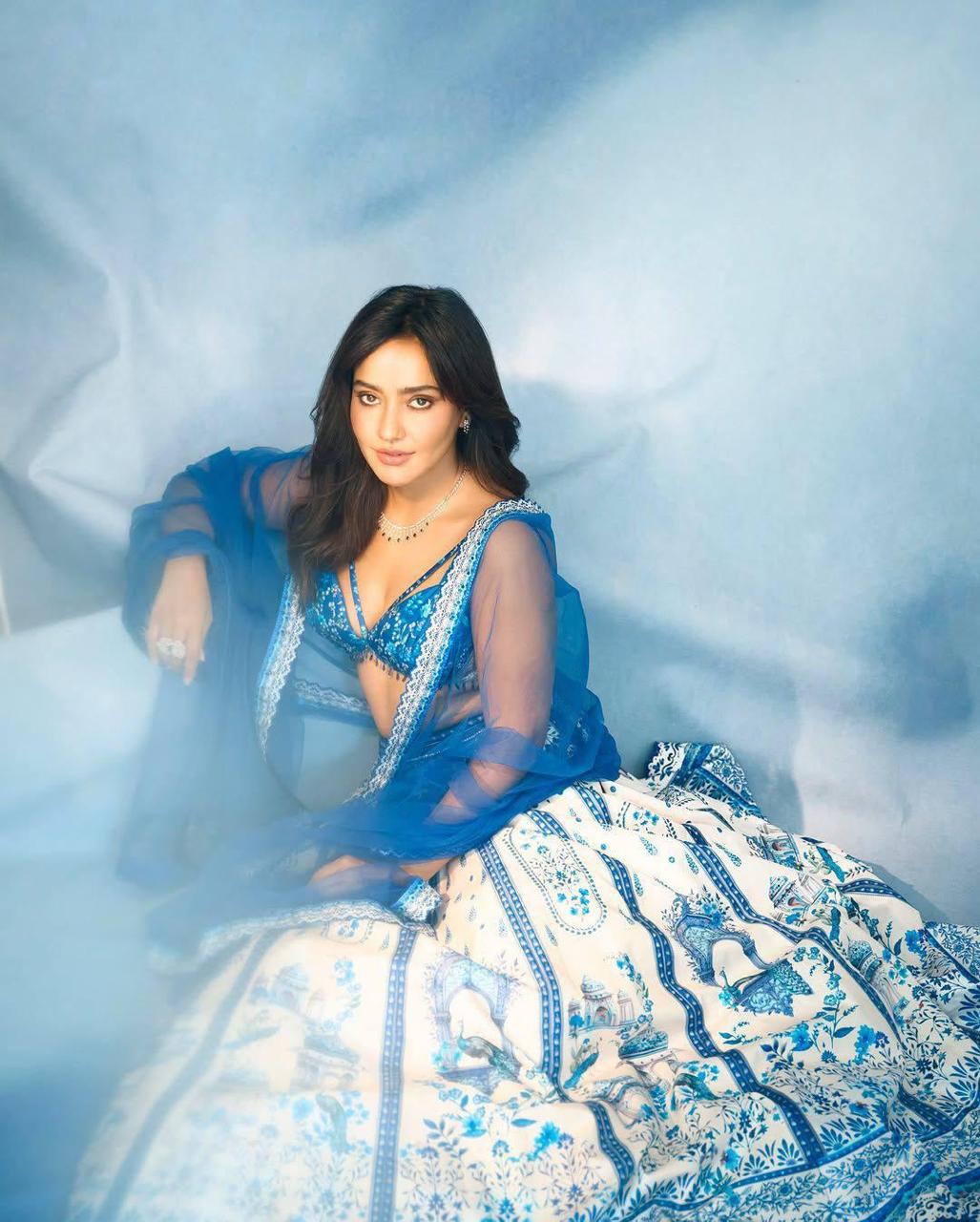 Ethereal Sky Lehenga choli