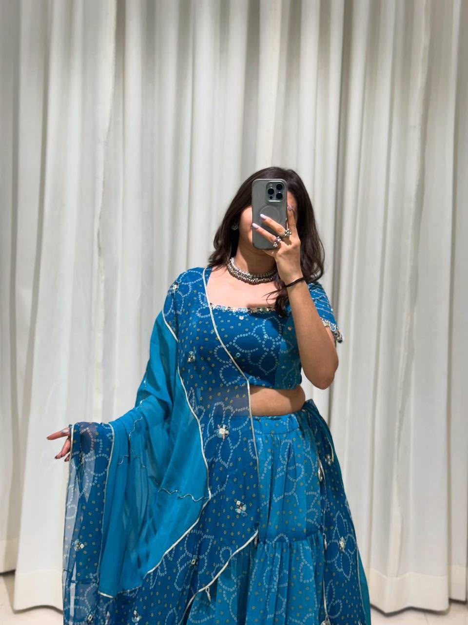 Kundan Kalash Navratri Lehenga Choli