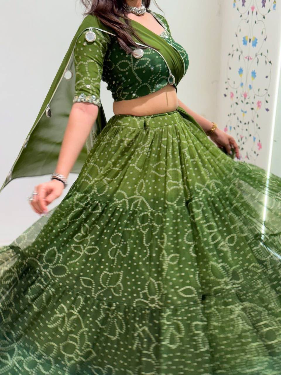 Kundan Kalash Navratri Lehenga Choli