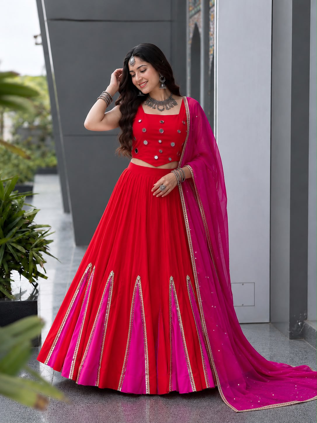 Navika Gulnaar Navratri Lehenga Choli