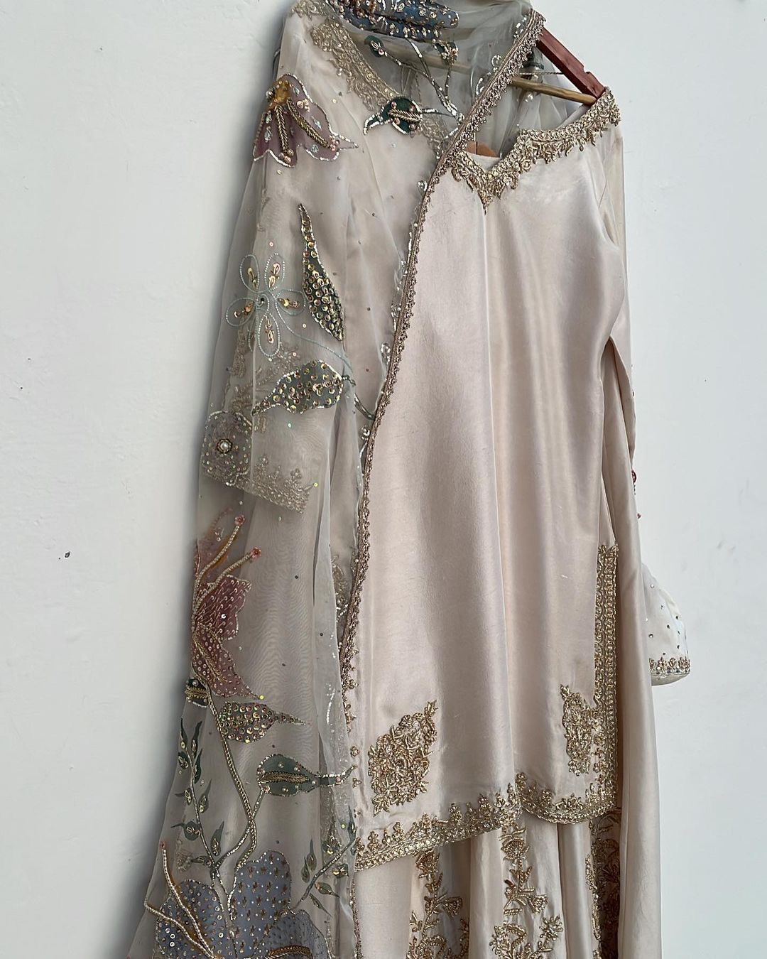 Ivory Elegance Sharara