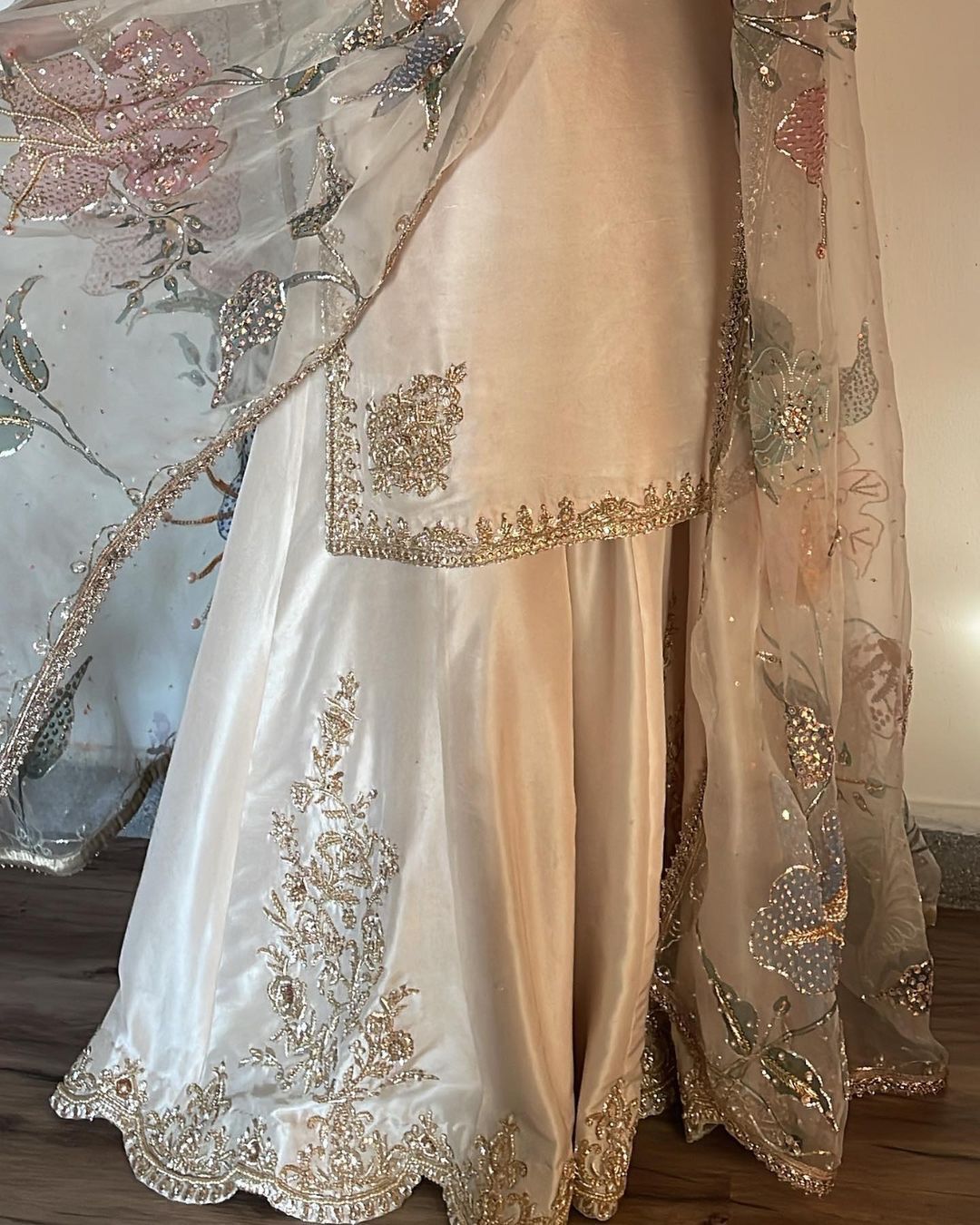 Ivory Elegance Sharara