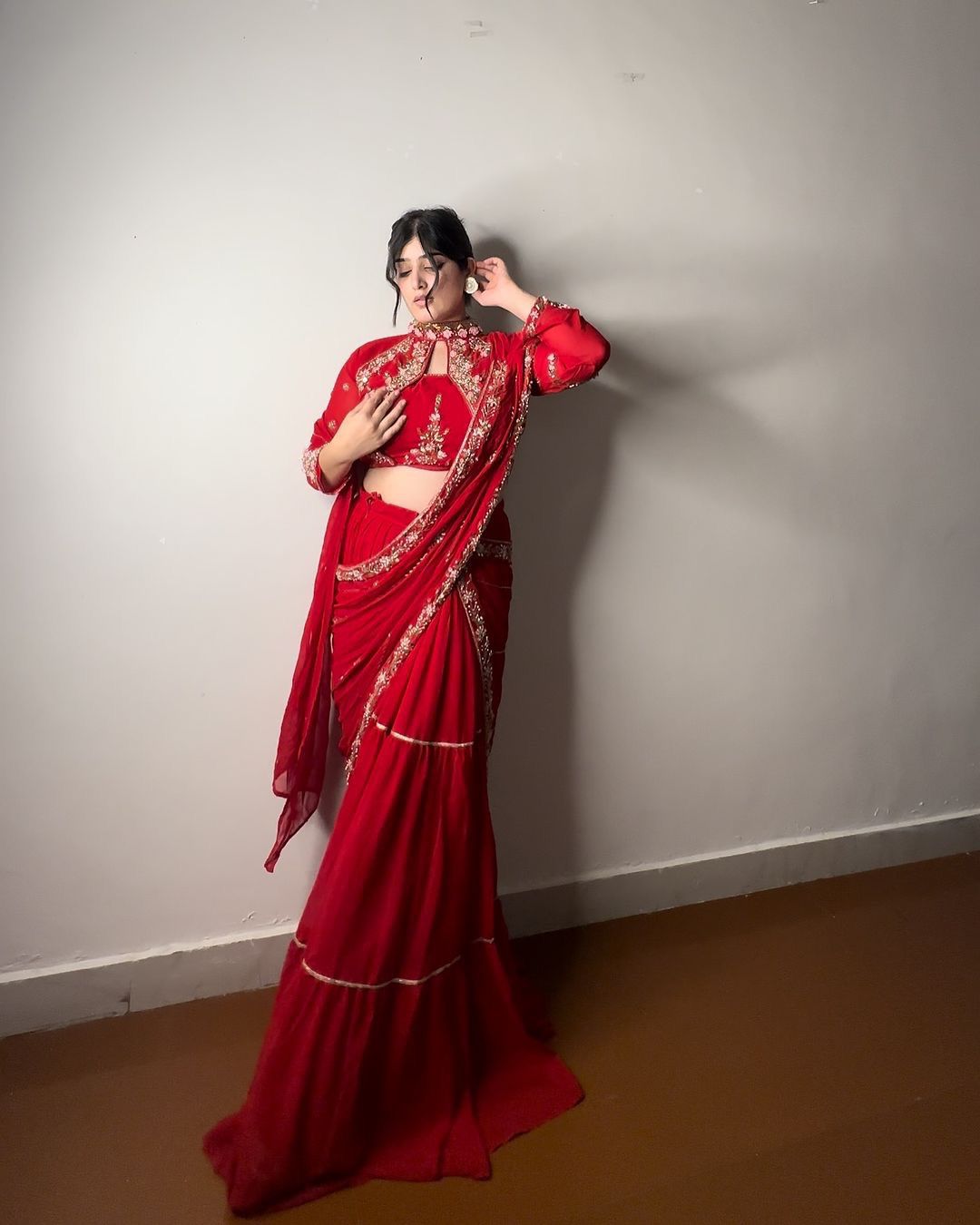 Karwachauth Red Saree