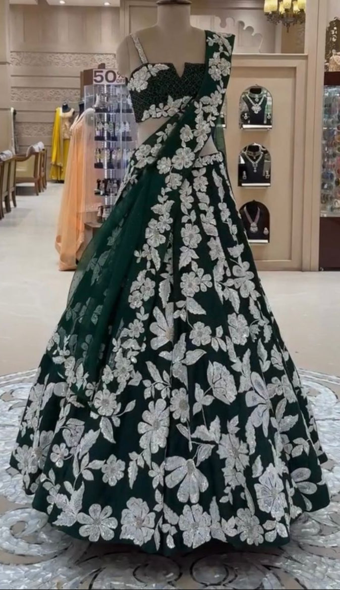 Navy Dreamscape Ensemble Lehenga Choli