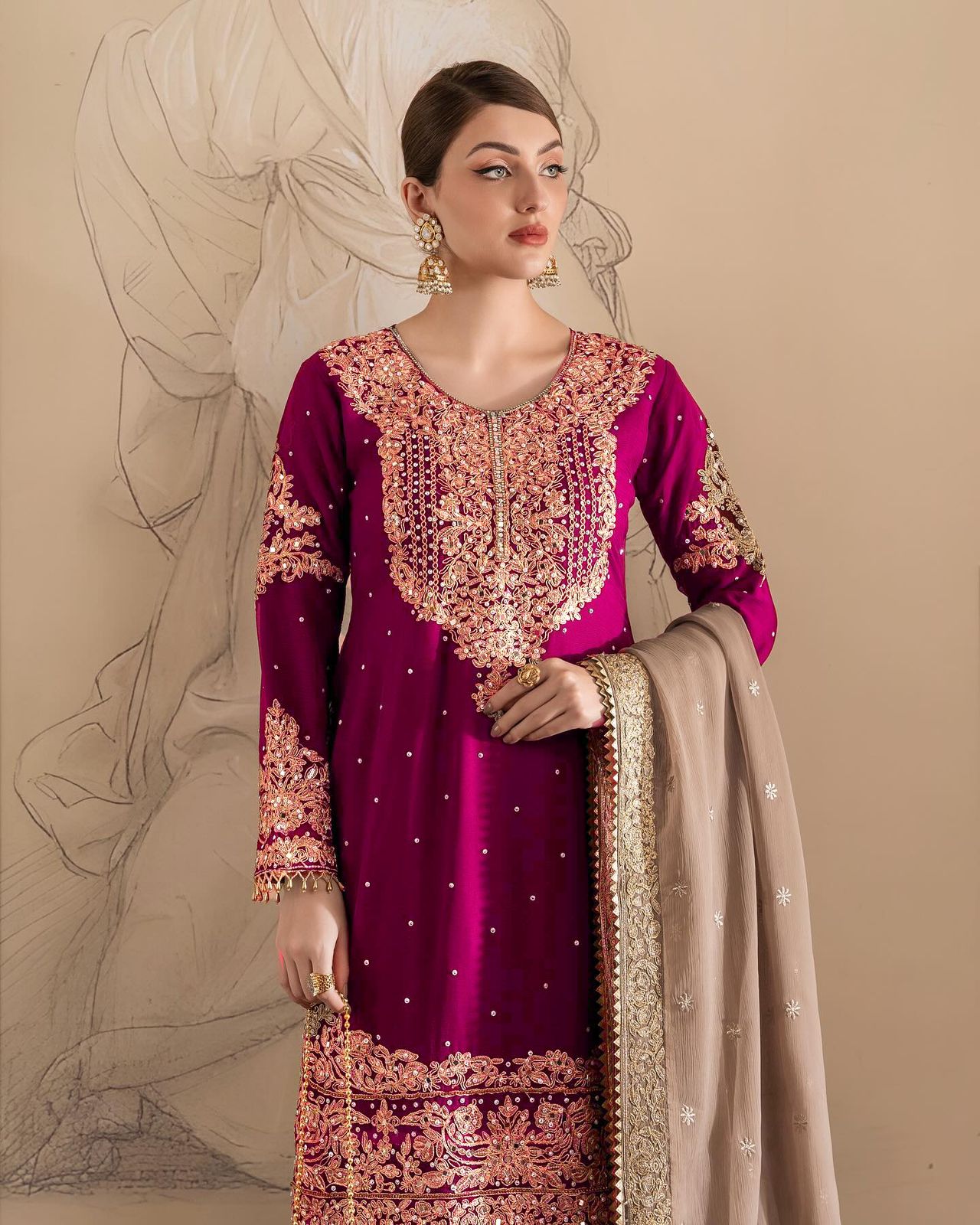 Ethnic Sequins Sharara