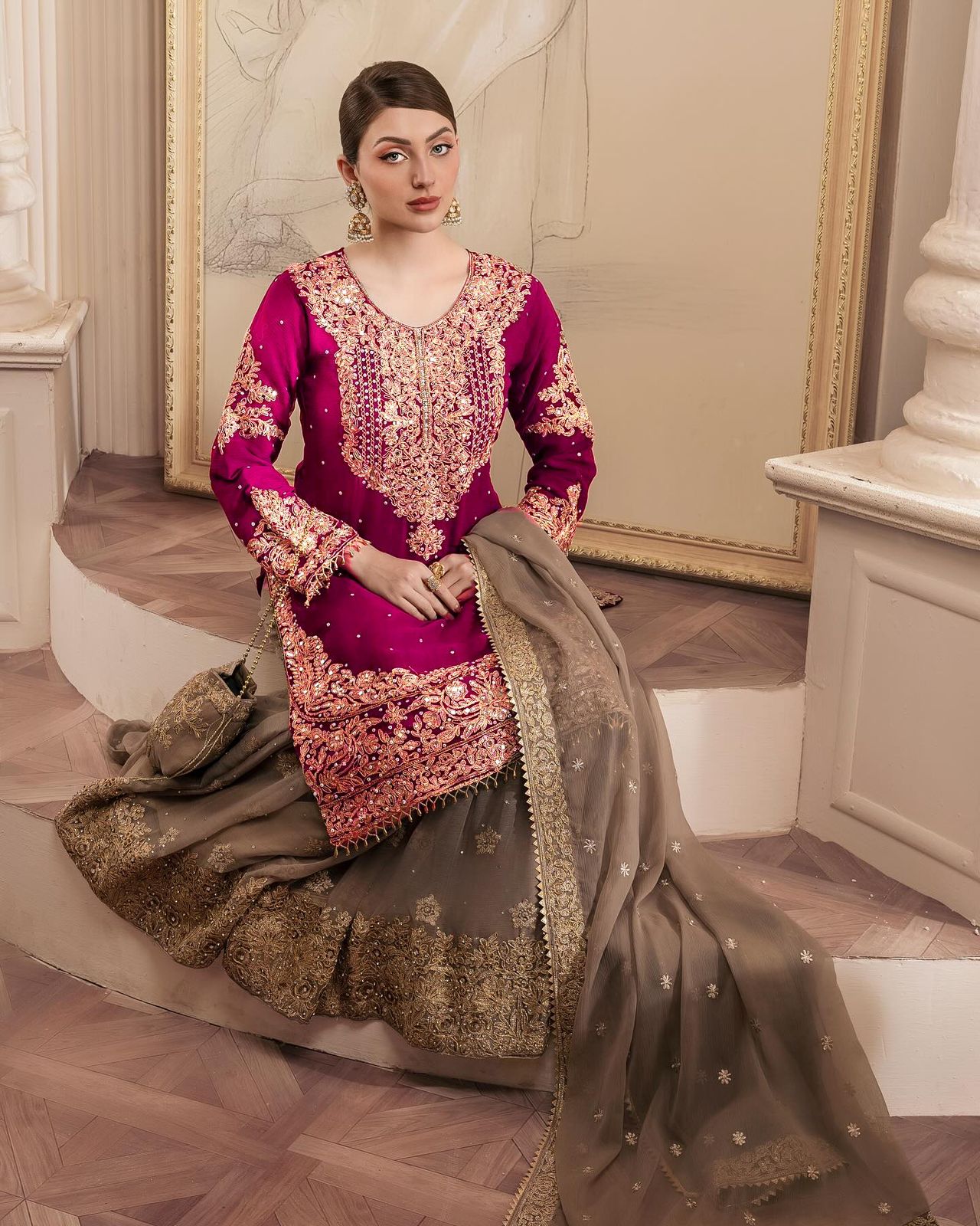 Ethnic Sequins Sharara