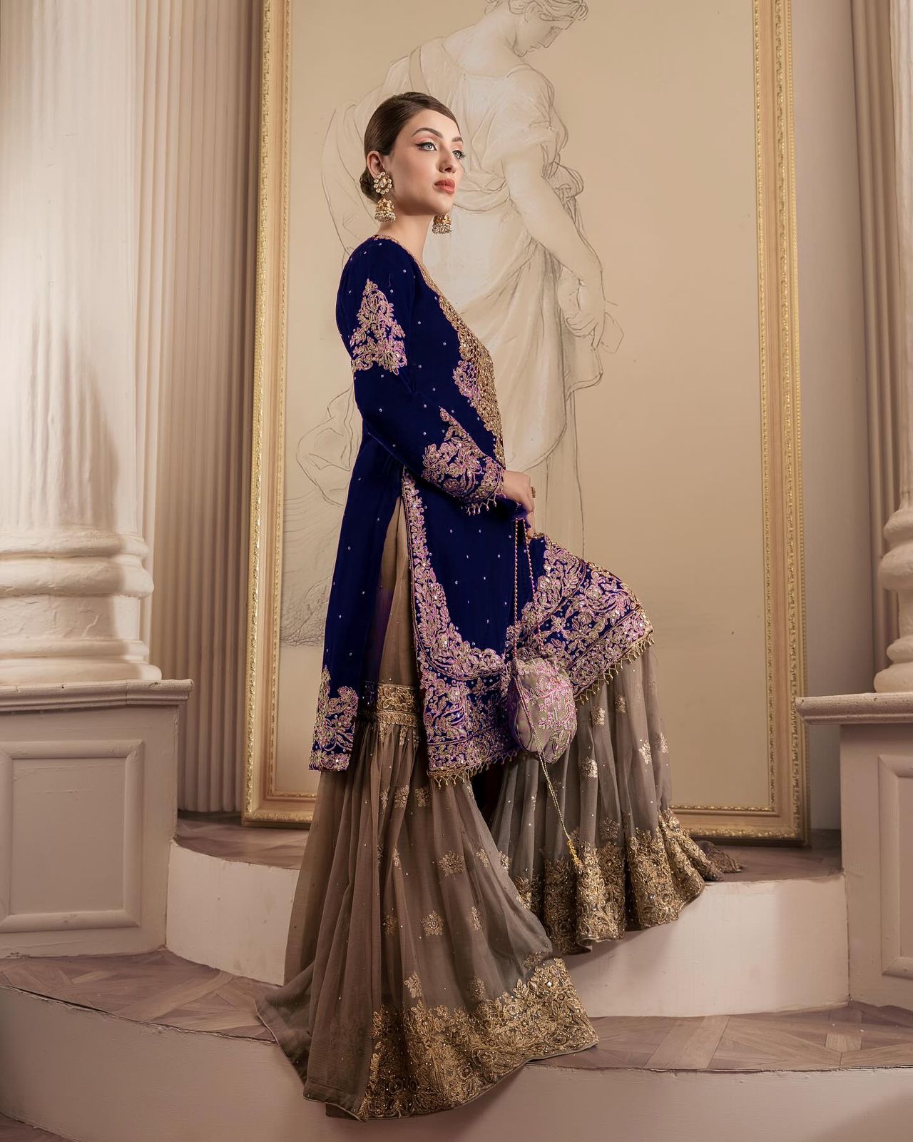 Ethnic Sequins Sharara
