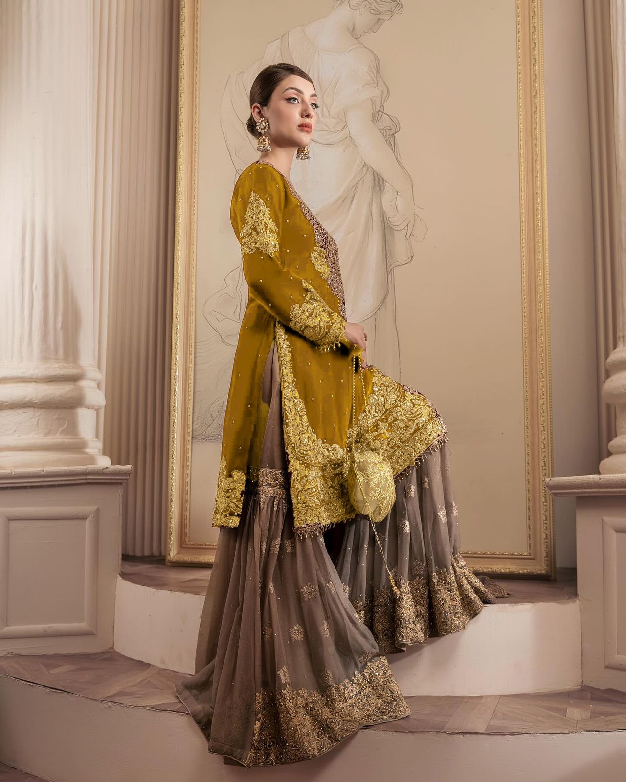 Ethnic Sequins Sharara