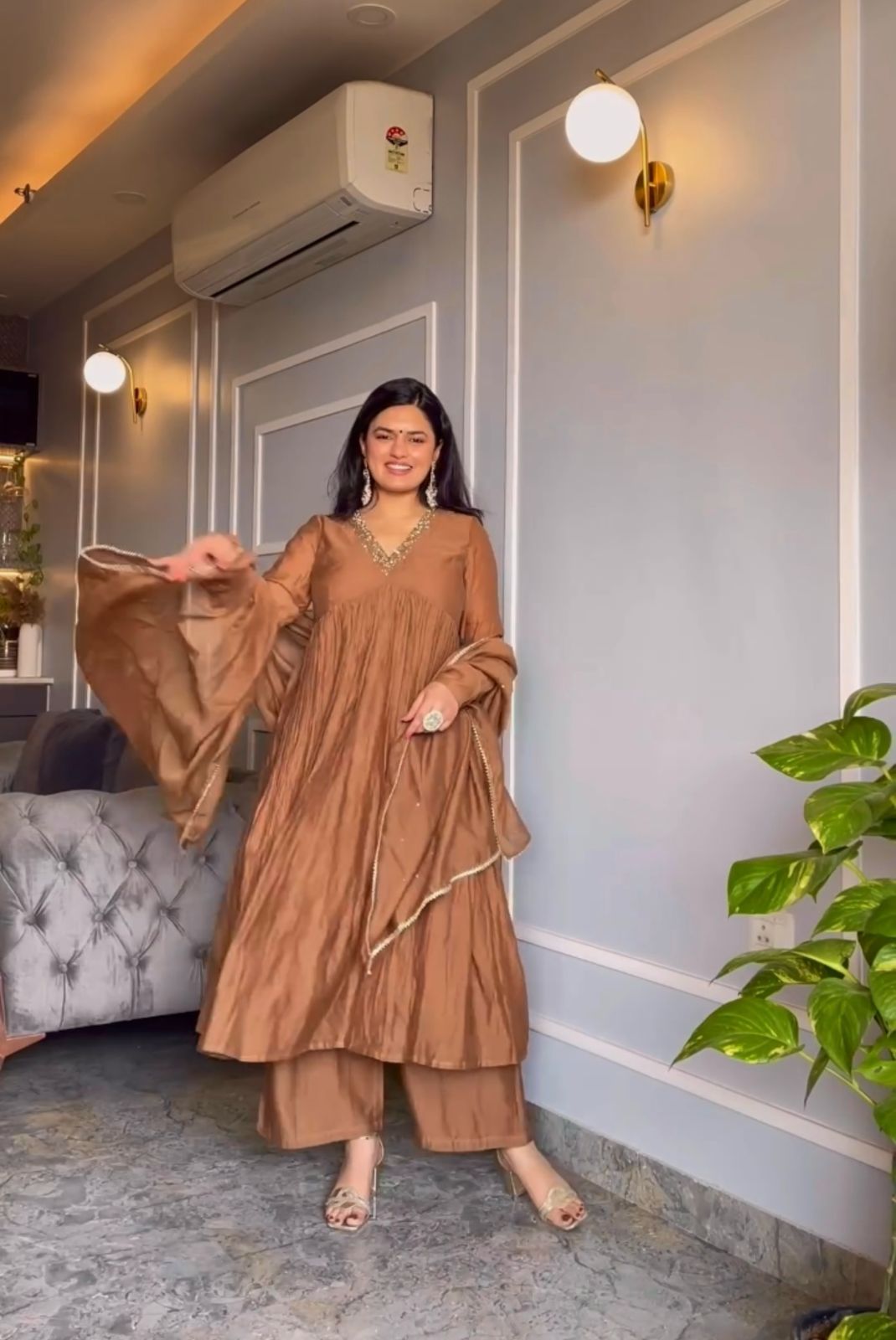 Graceful Vibrant Anarkali Gown