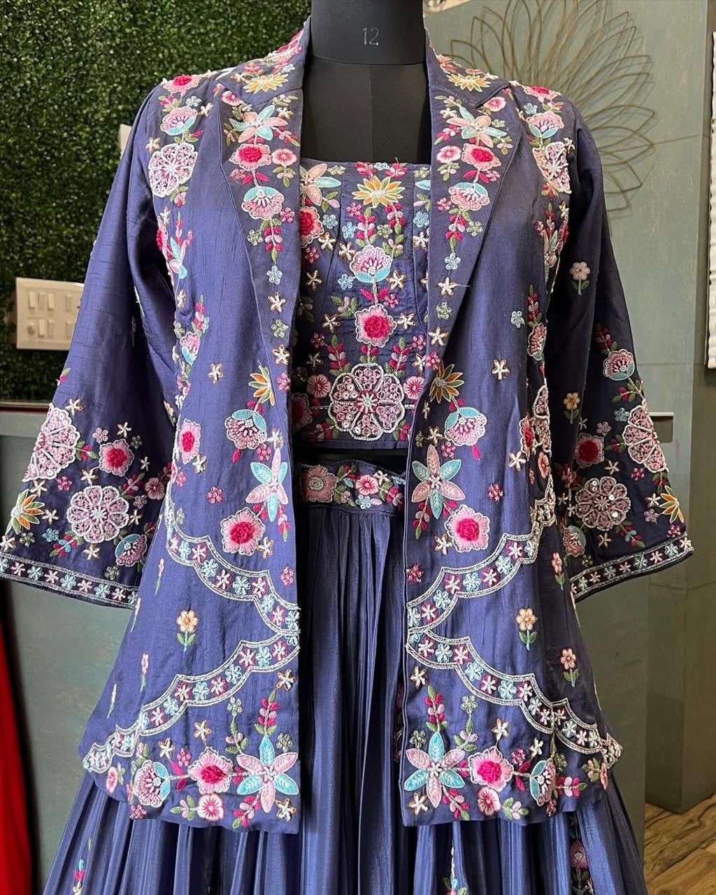 Viyan Splendor Jacket Style Lehenga