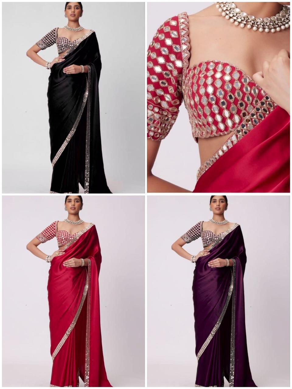Shilpa Shetty Real Mirror Beauty Saree