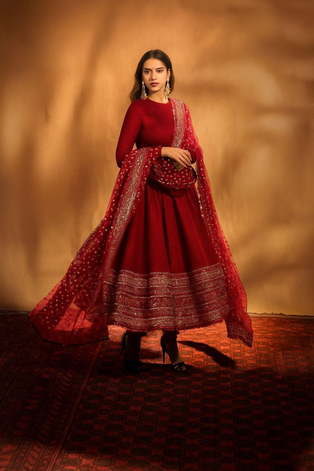 Aditi Rao Hydari Gown With Dupatta