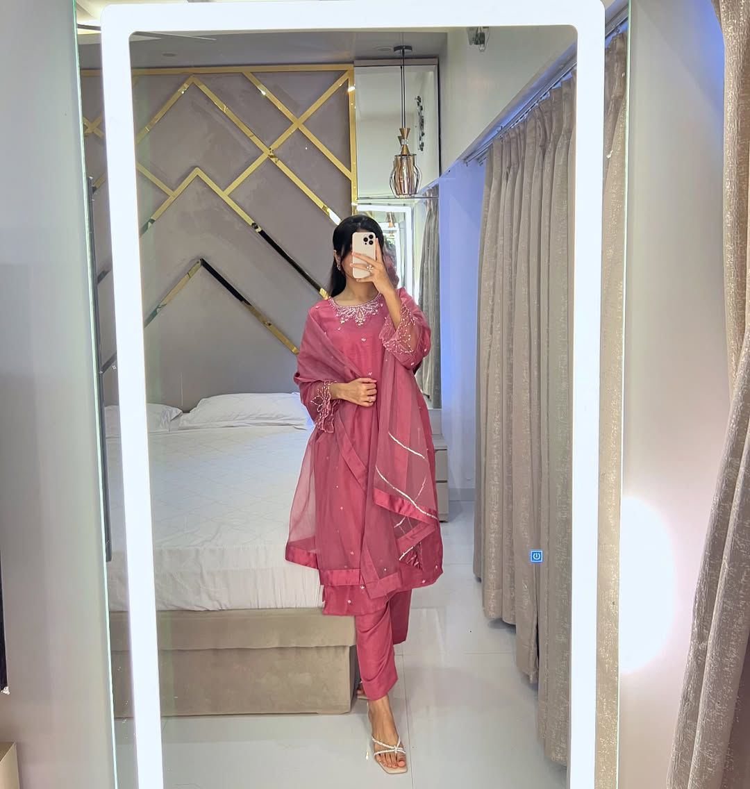 Pastel Floral Pakistani Salwar Suit