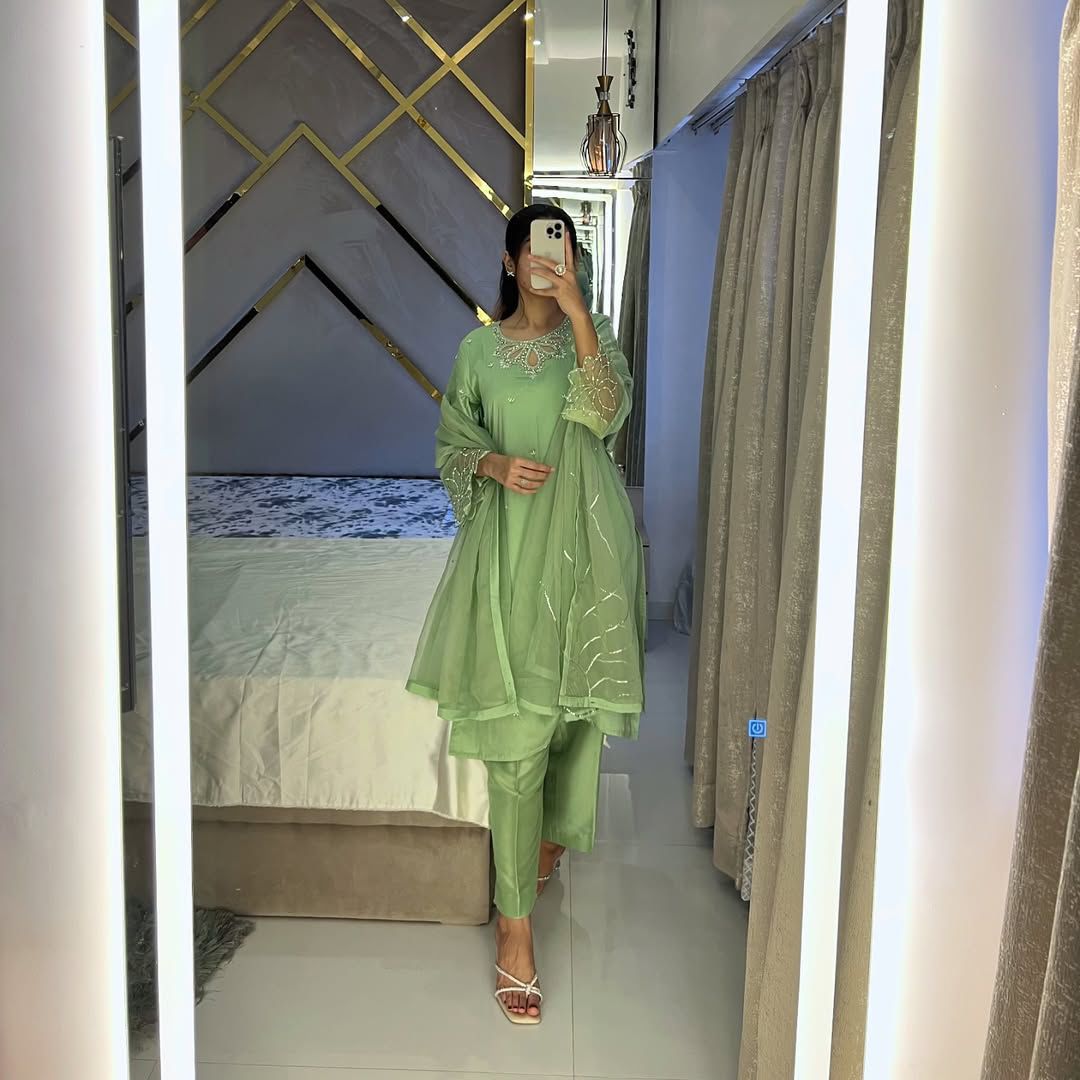 Pastel Floral Pakistani Salwar Suit