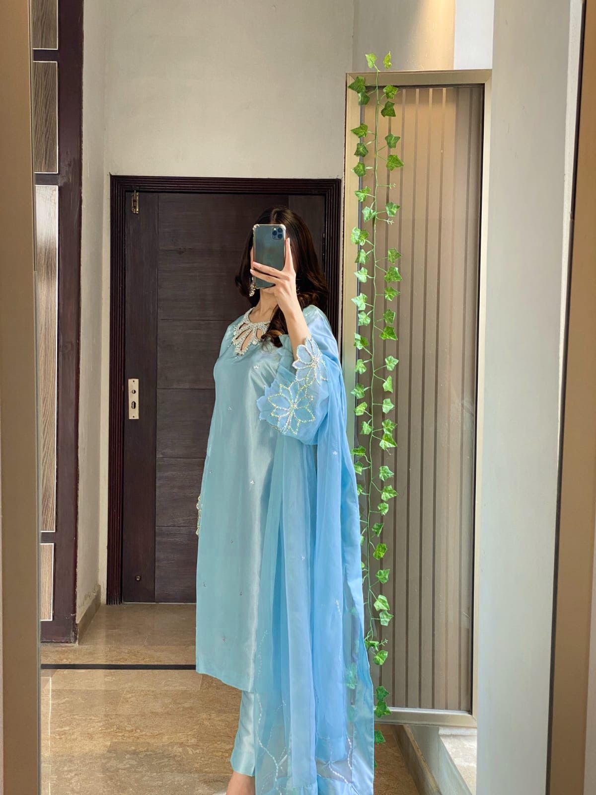 Pastel Floral Pakistani Salwar Suit