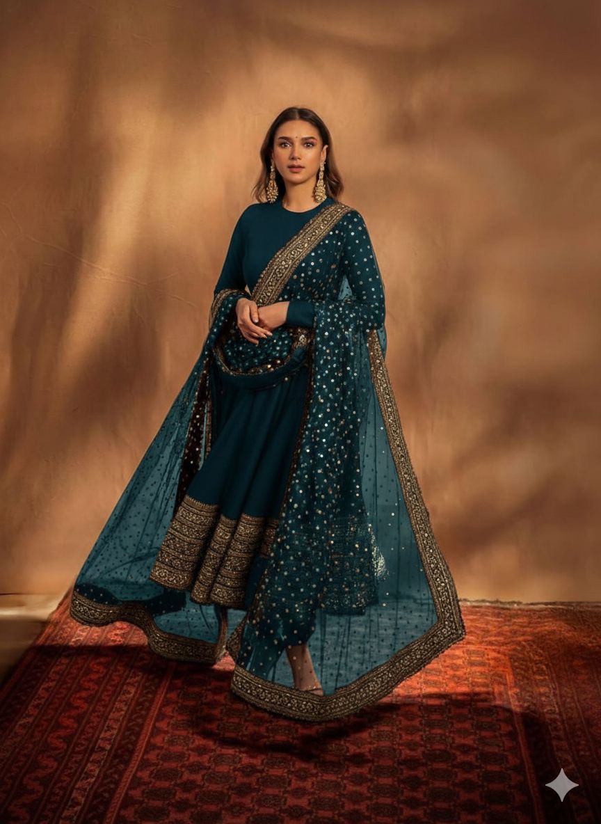 Aditi Rao Hydari Gown With Dupatta