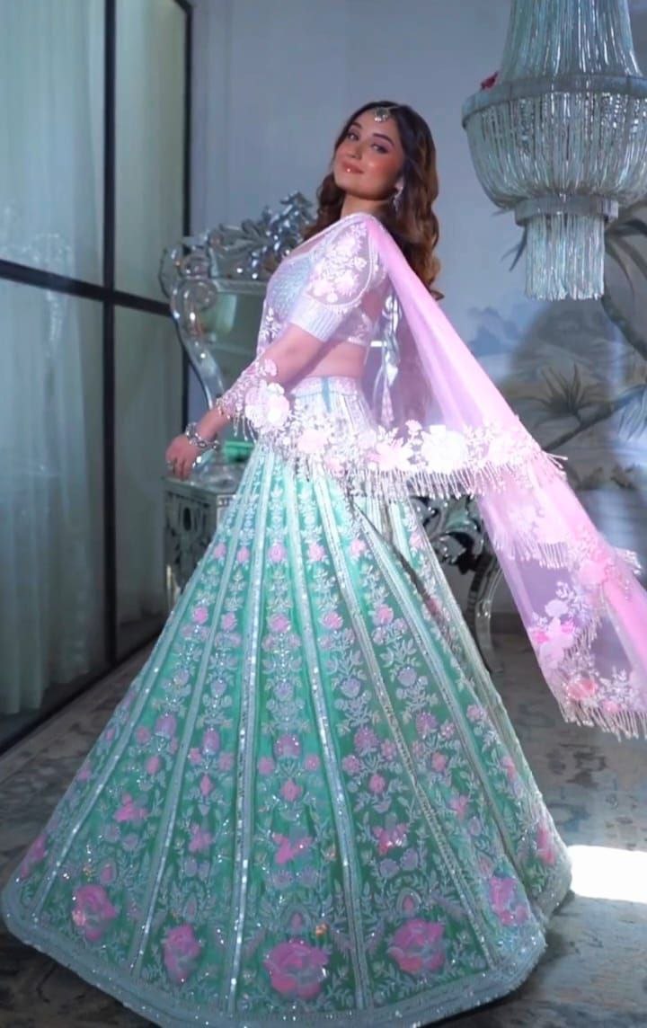 Vibrant Blue Lehenga Choli