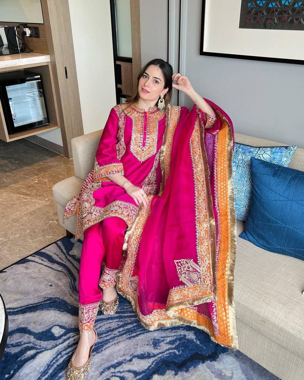 Designer Velvet Pink Wedding Suit