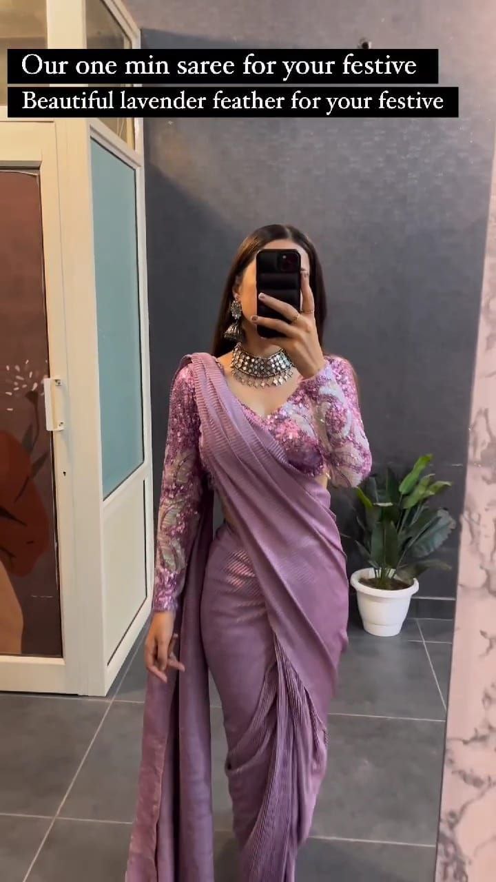 Lavish Lavender Saree