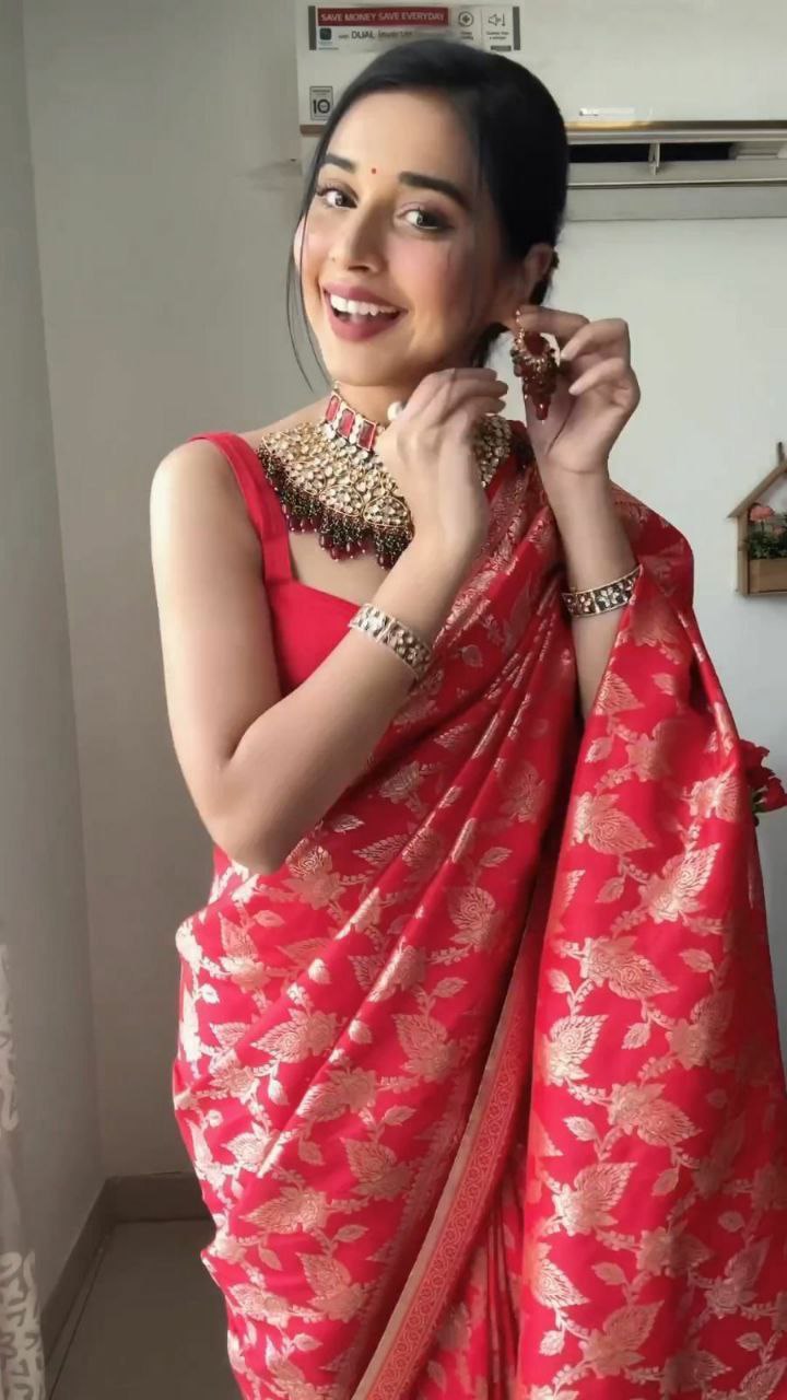 Refined Red Silk Saree