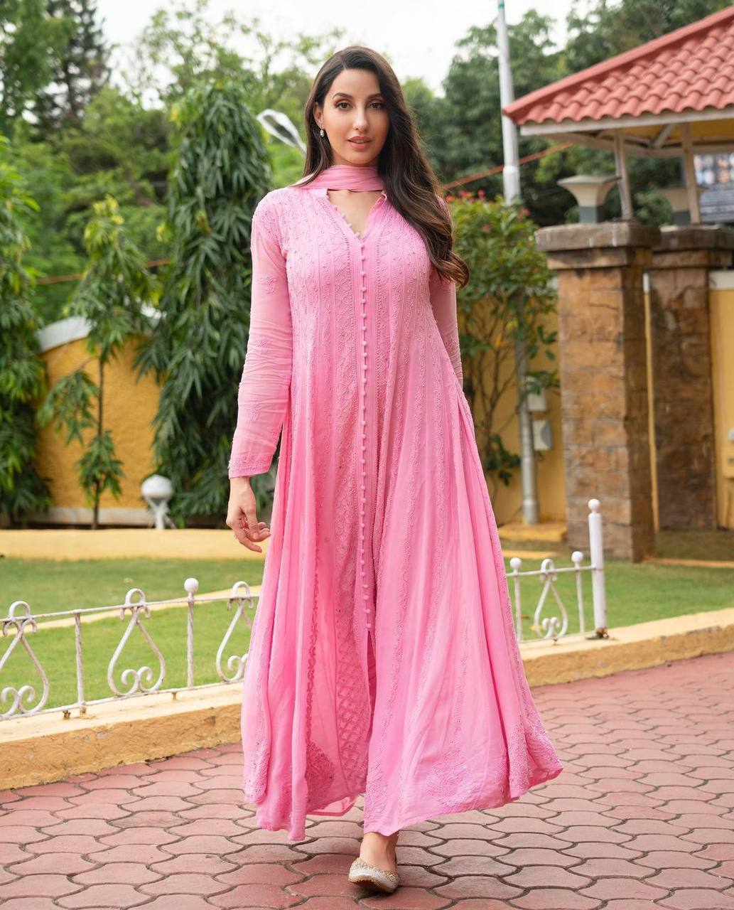 Fully Flared Georgette Anarkali