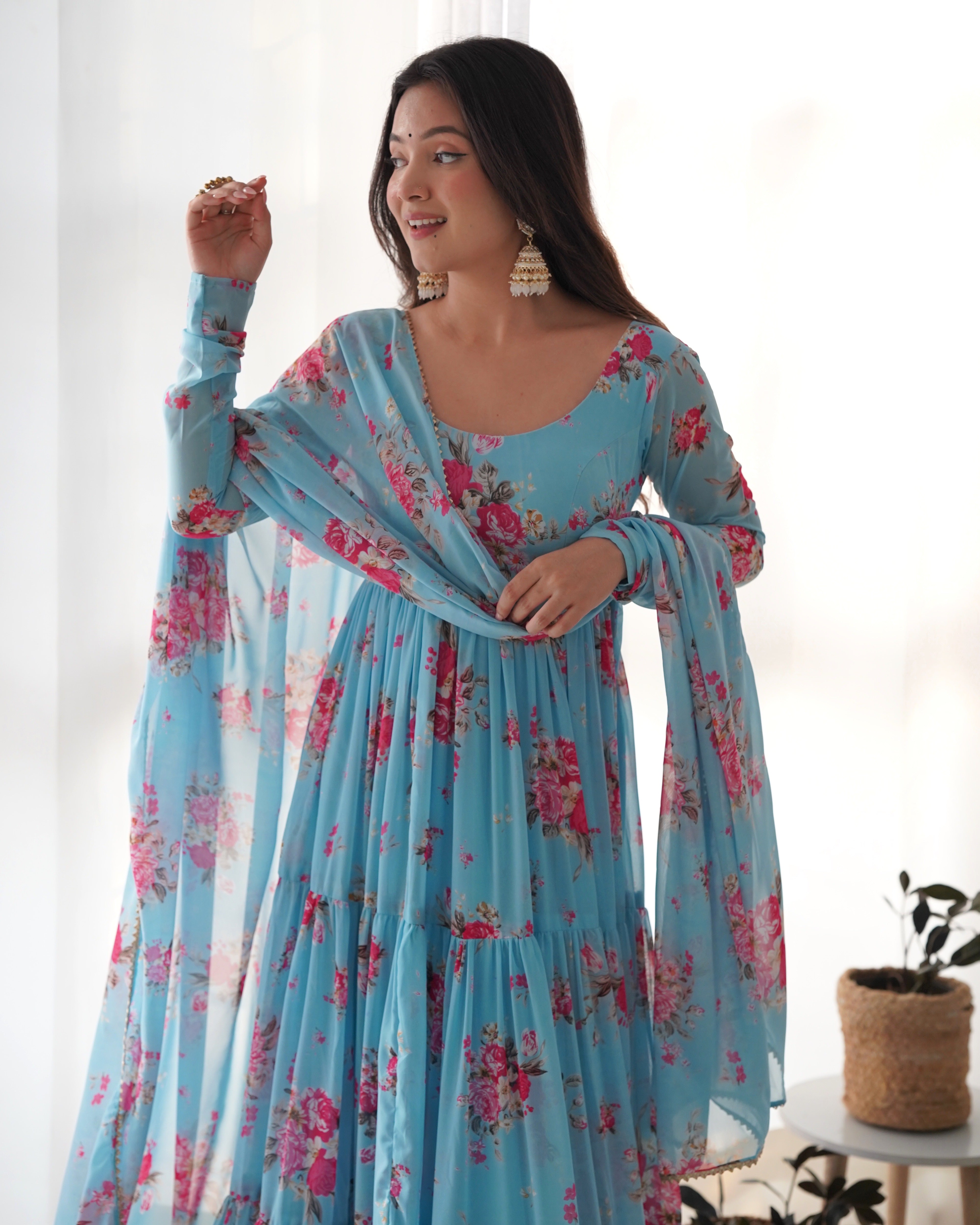 Floral Breeze Anarkali