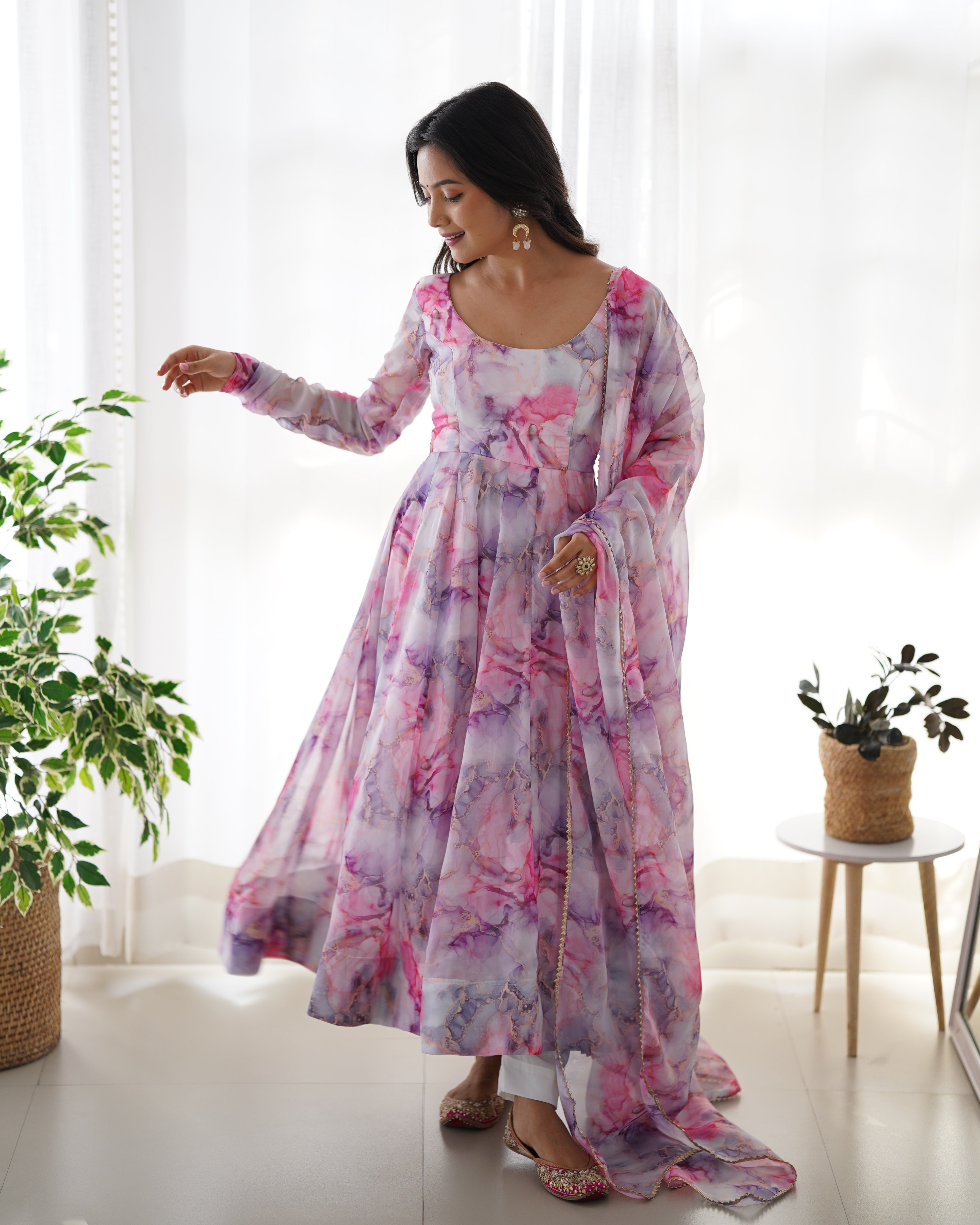 Blossom Elegance Anarkali Dress