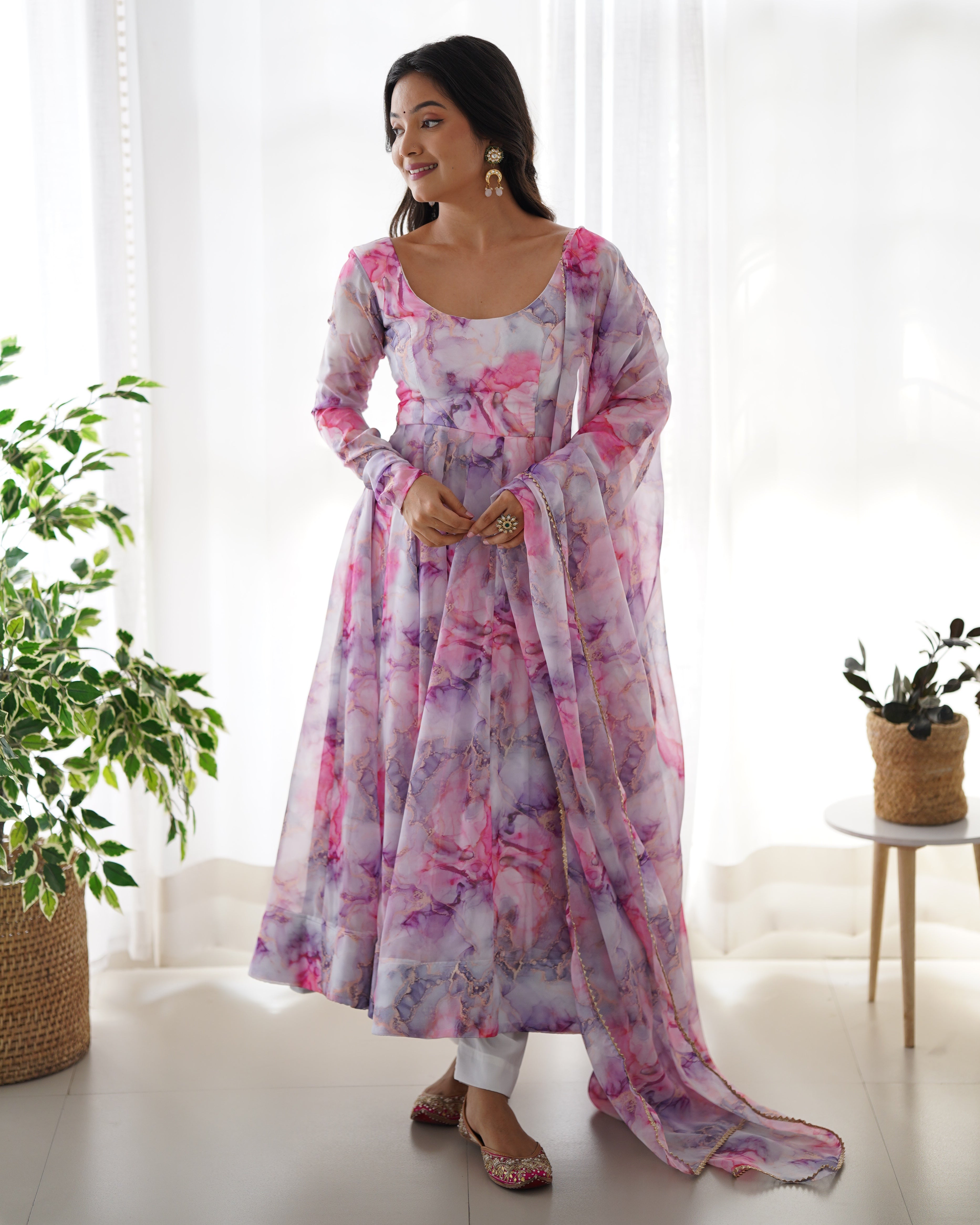 Blossom Elegance Anarkali Dress