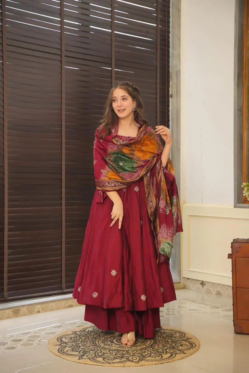 Mughal Silk Heritage Salwar Suit