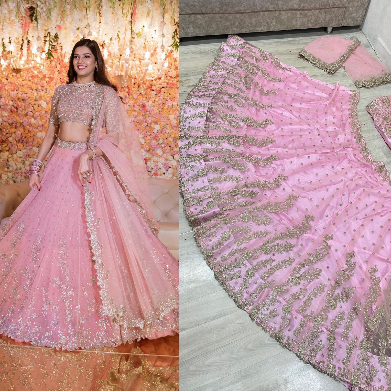 Dazzling Pink Lehenga Choli