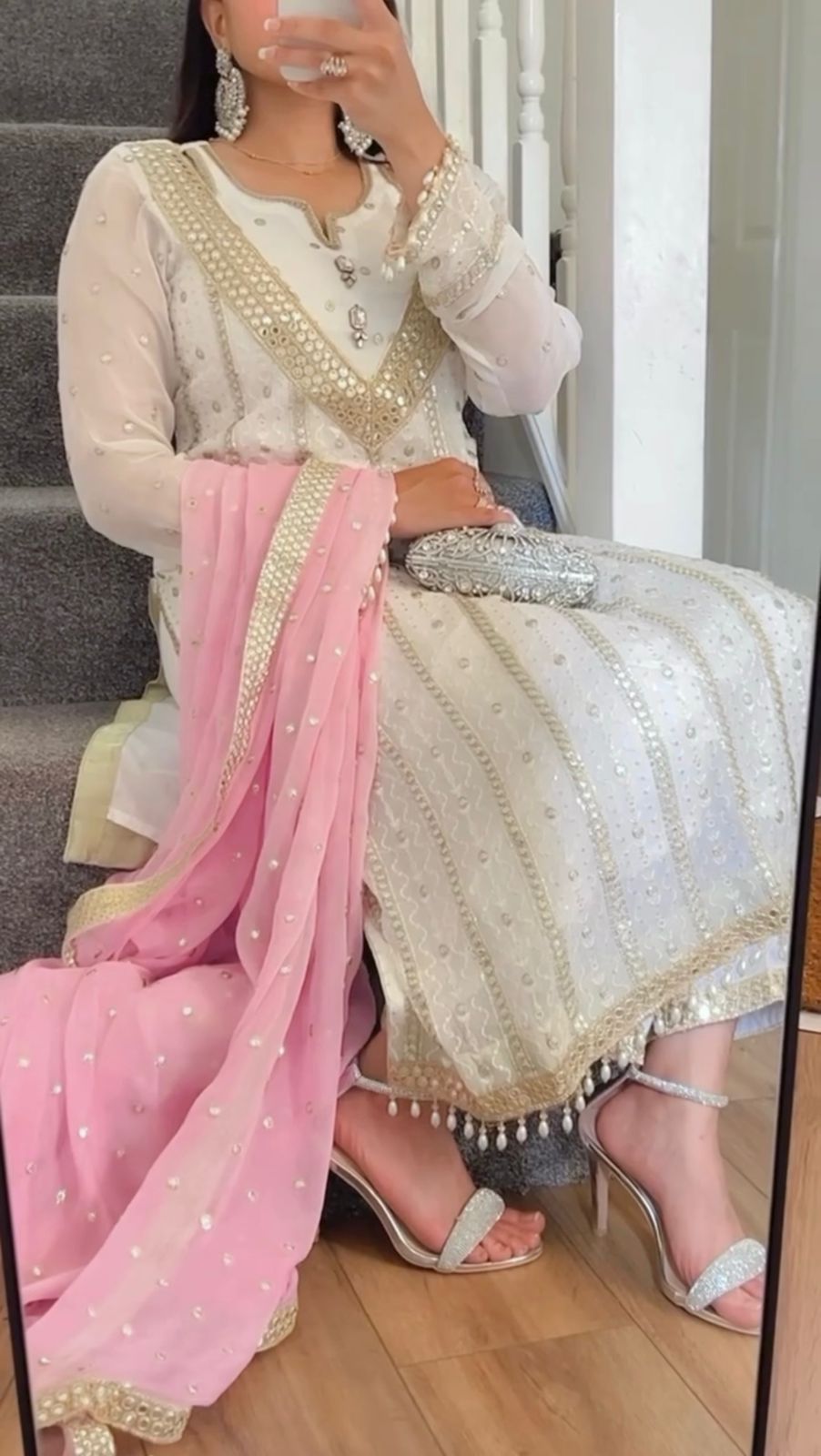 Pearl Pink Elegance Salwar Suit