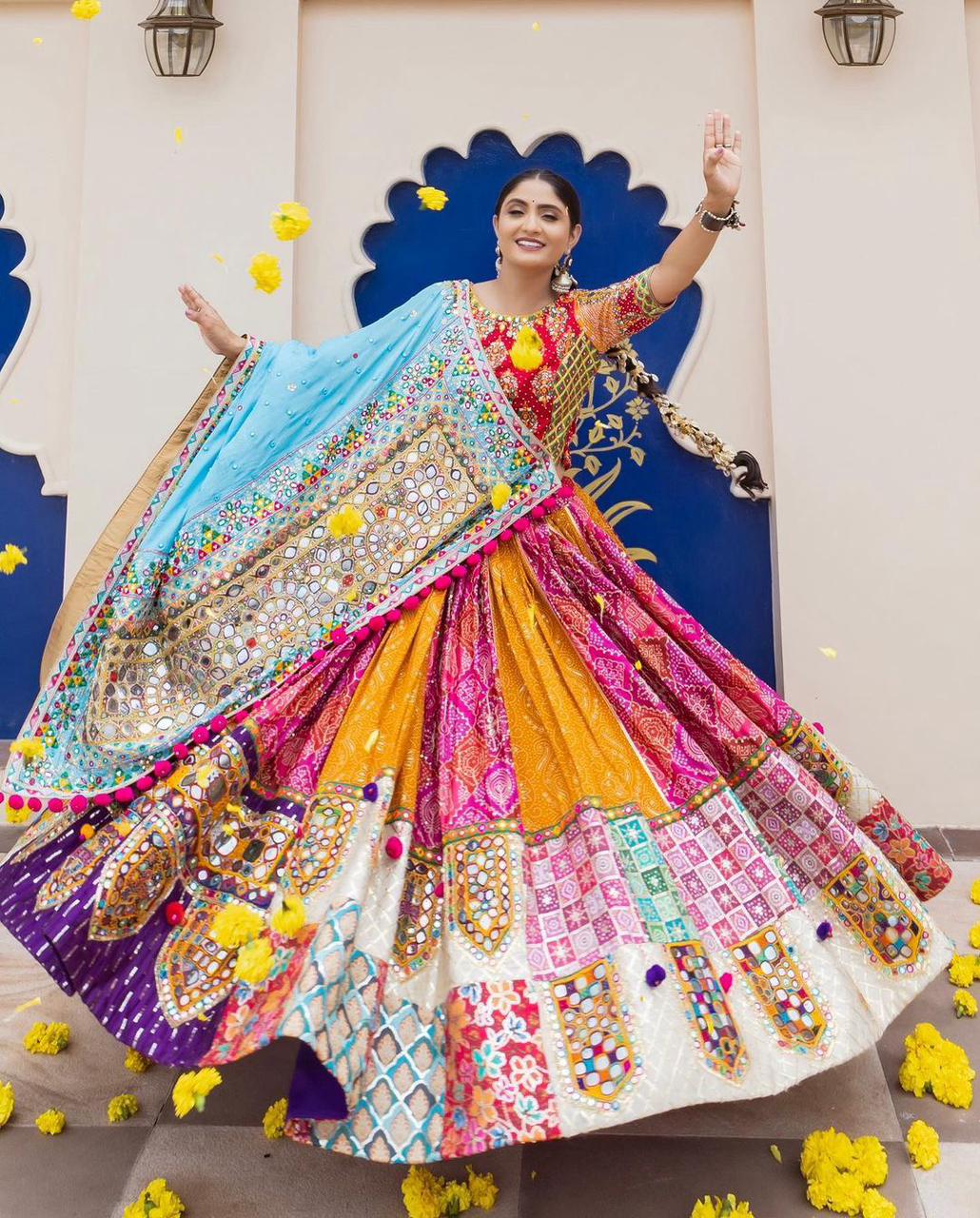 Kaleena Navratri Lehenga Set