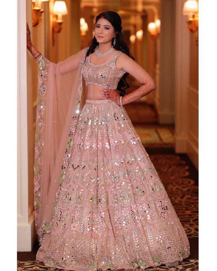 Rosy Glimmer Lehenga