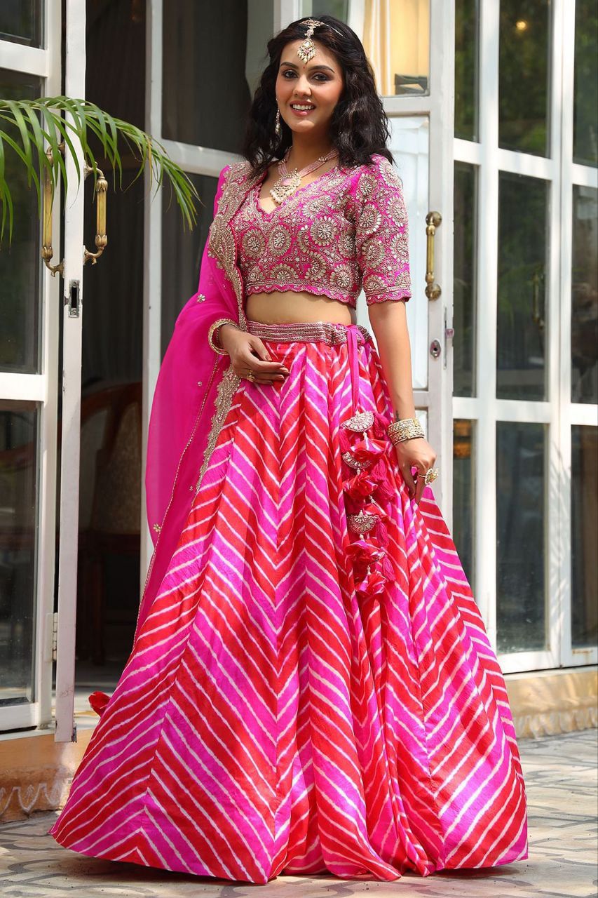 Pink Eleganza Lehenga set